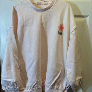 Levi's Cream Crewneck Sweatshirt